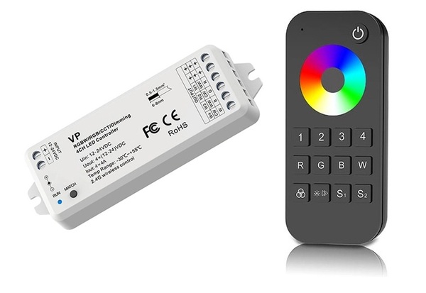 RGB(W)/CCT LED strip dimmer + remote